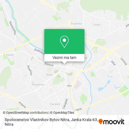 Spolocenstvo Vlastnikov Bytov Nitra, Janka Krala 63 mapa