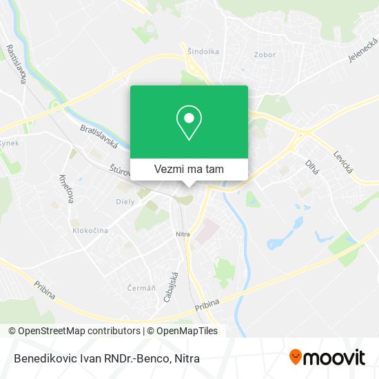 Benedikovic Ivan RNDr.-Benco mapa