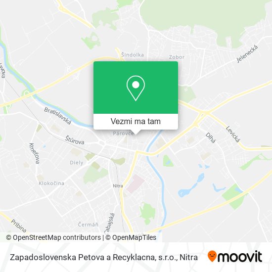 Zapadoslovenska Petova a Recyklacna, s.r.o. mapa