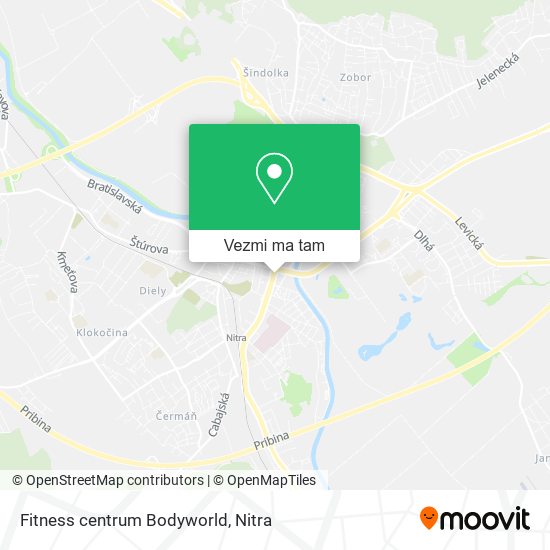 Fitness centrum Bodyworld mapa