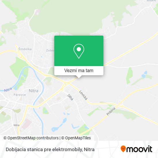 Dobíjacia stanica pre elektromobily mapa