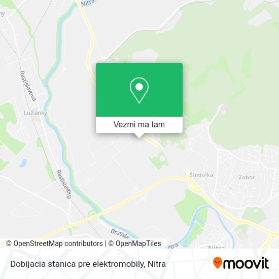 Dobíjacia stanica pre elektromobily mapa