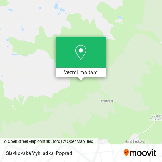 Slavkovská Vyhliadka mapa