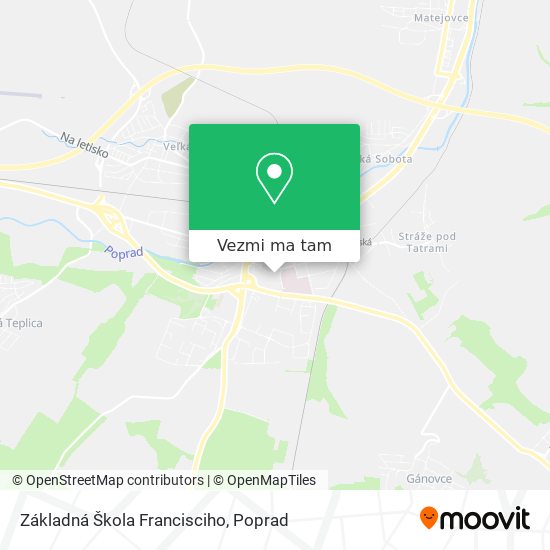 Základná Škola Francisciho mapa