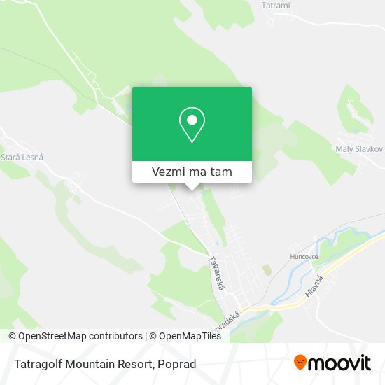 Tatragolf Mountain Resort mapa
