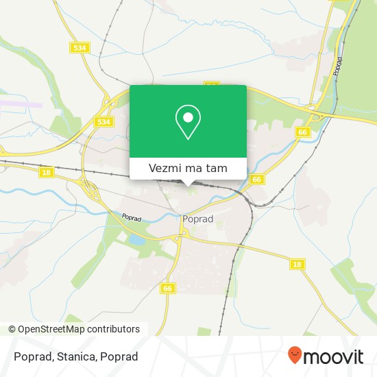 Poprad, Stanica mapa