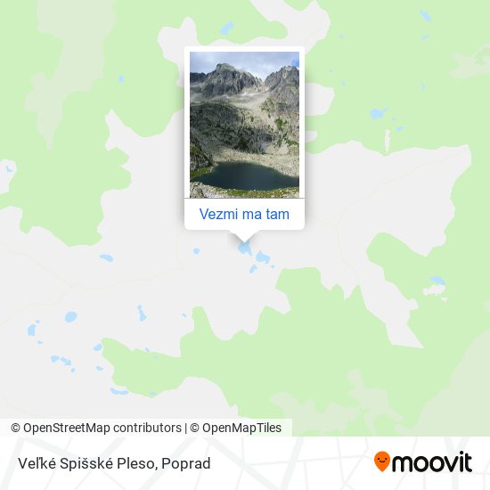 Veľké Spišské Pleso mapa