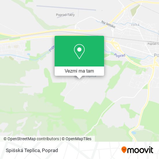 Spišská Teplica mapa