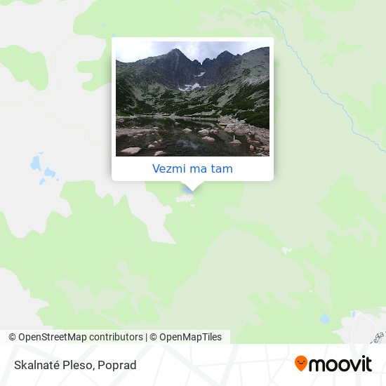 Skalnaté Pleso mapa