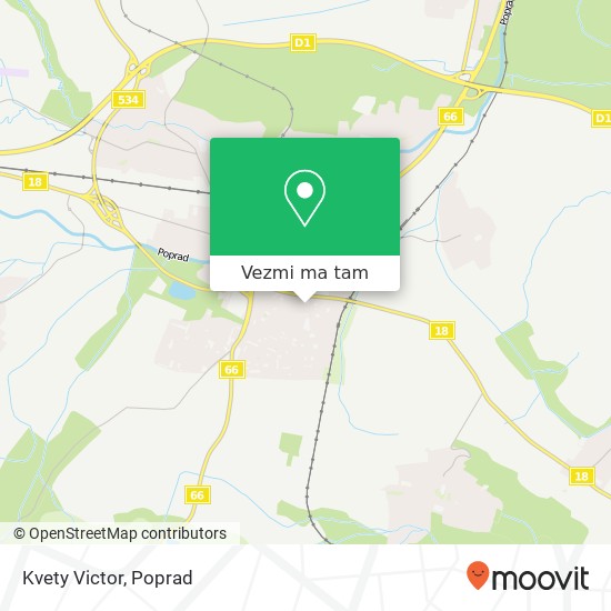 Kvety Victor mapa