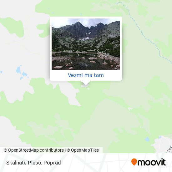 Skalnaté Pleso mapa