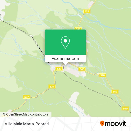 Villa Mala Marta mapa