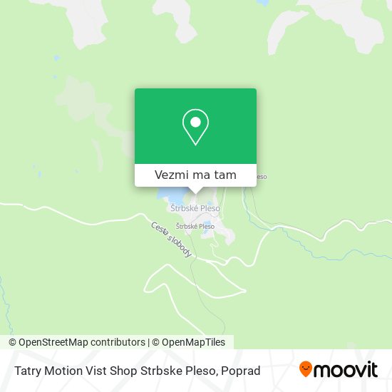 Tatry Motion Vist Shop Strbske Pleso mapa