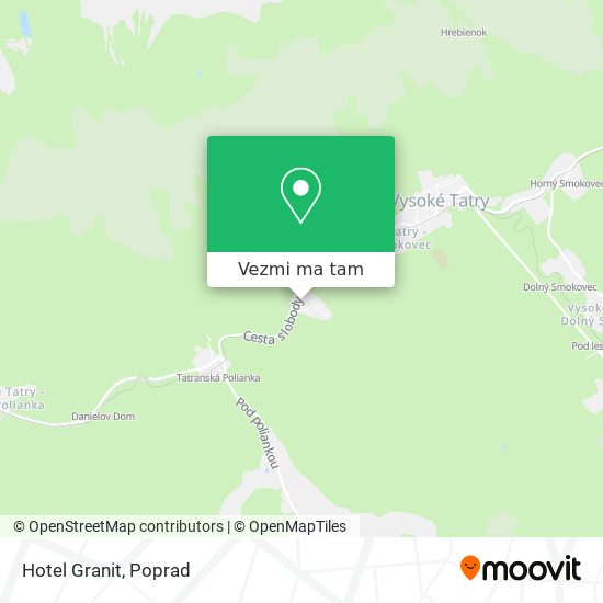 Hotel Granit mapa