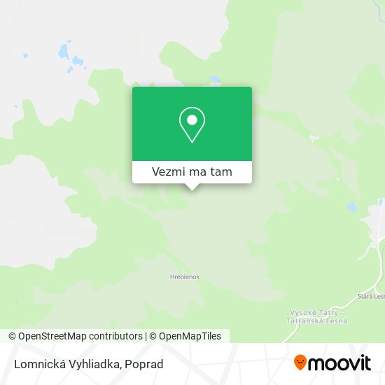 Lomnická Vyhliadka mapa