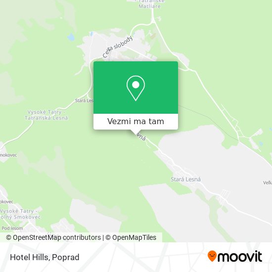 Hotel Hills mapa