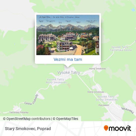 Starý Smokovec mapa