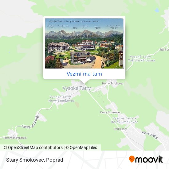 Starý Smokovec mapa