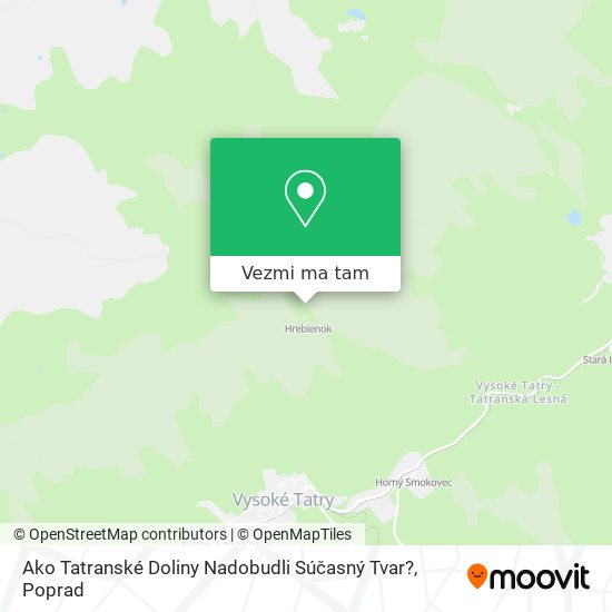 Ako Tatranské Doliny Nadobudli Súčasný Tvar? mapa