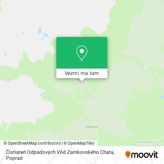 Čistiareň Odpadových Vôd Zamkovského Chata mapa