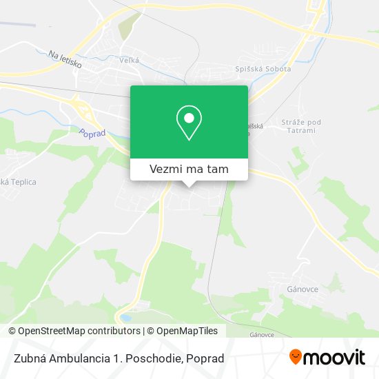 Zubná Ambulancia 1. Poschodie mapa