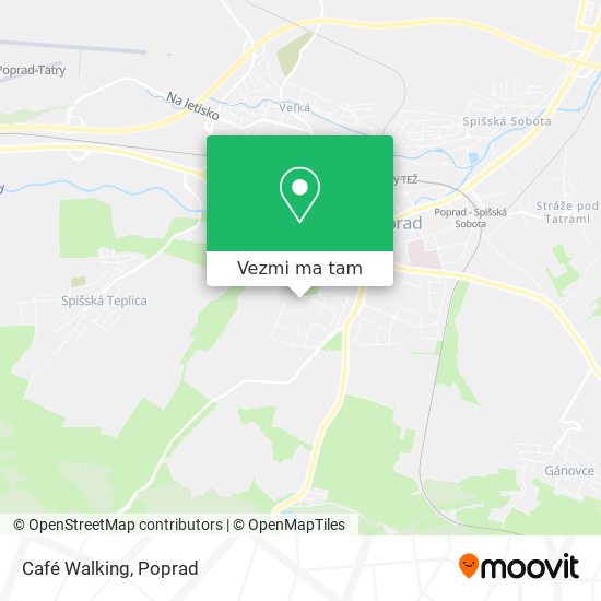 Café Walking mapa