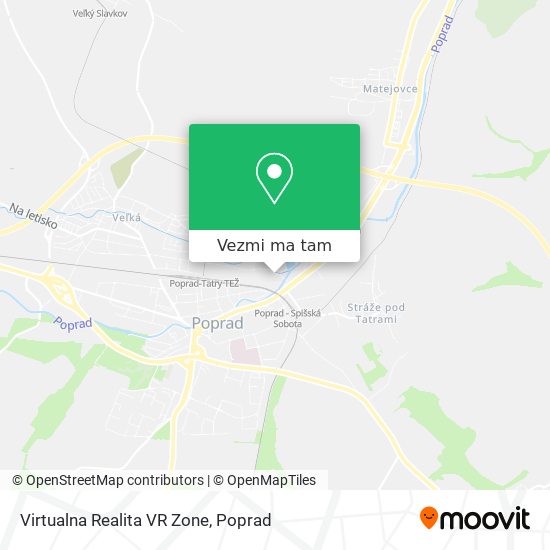 Virtualna Realita VR Zone mapa