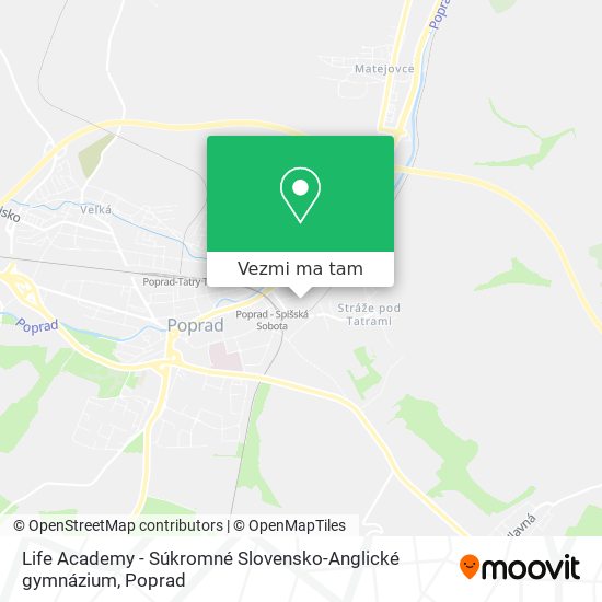 Life Academy - Súkromné Slovensko-Anglické gymnázium mapa