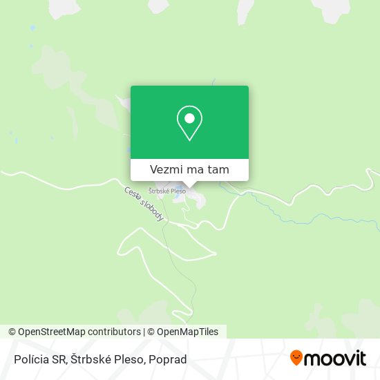 Polícia SR, Štrbské Pleso mapa