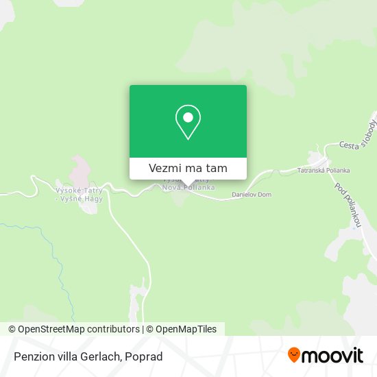 Penzion villa Gerlach mapa