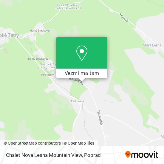 Chalet Nova Lesna Mountain View mapa