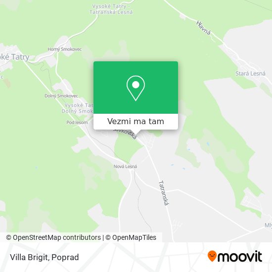 Villa Brigit mapa