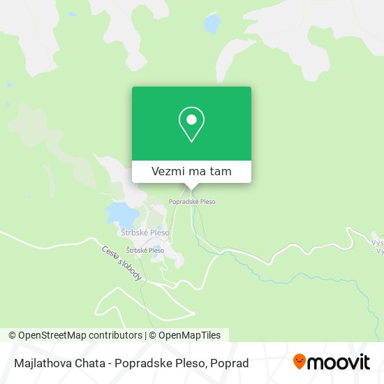 Majlathova Chata - Popradske Pleso mapa