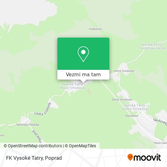 FK Vysoké Tatry mapa