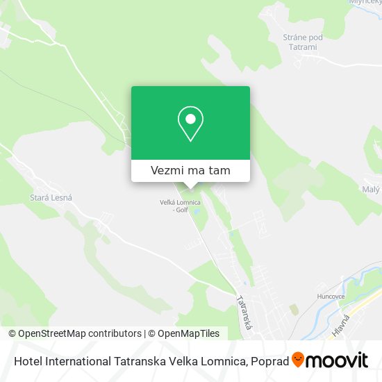 Hotel International Tatranska Velka Lomnica mapa