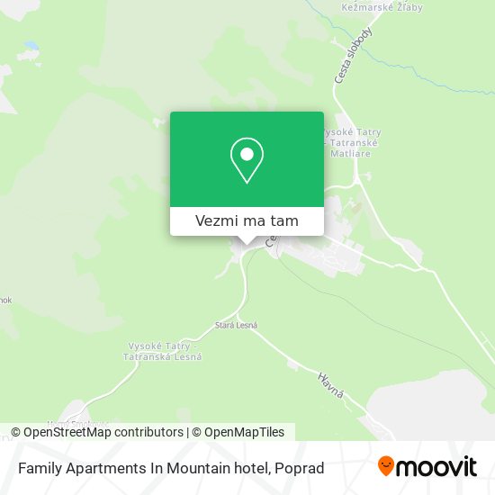 Family Apartments In Mountain hotel mapa