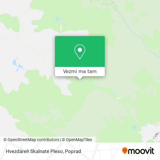 Hvezdáreň Skalnaté Pleso mapa