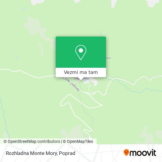 Rozhladna Monte Mory mapa
