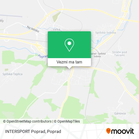 INTERSPORT Poprad mapa