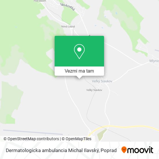Dermatologicka ambulancia Michal Ilavský mapa
