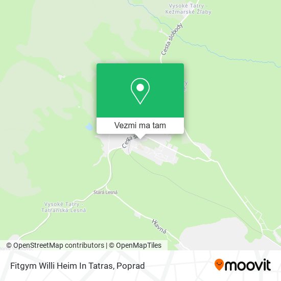 Fitgym Willi Heim In Tatras mapa