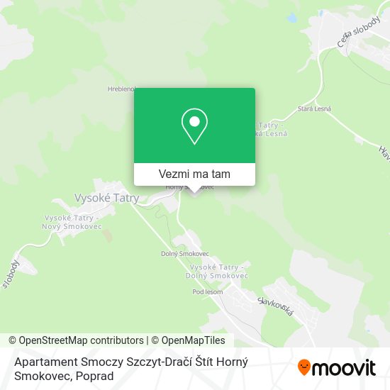 Apartament Smoczy Szczyt-Dračí Štít Horný Smokovec mapa