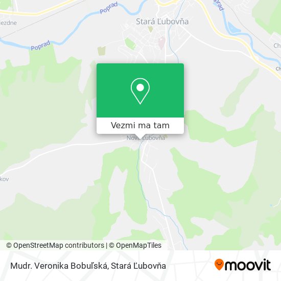 Mudr. Veronika Bobuľská mapa