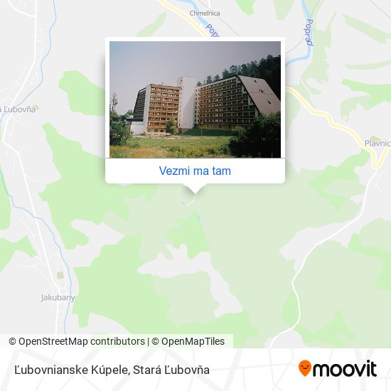 Ľubovnianske Kúpele mapa