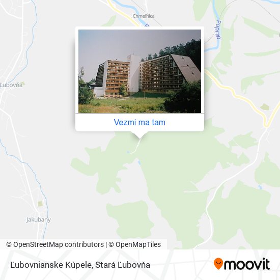 Ľubovnianske Kúpele mapa