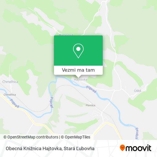 Obecná Knižnica Hajtovka mapa