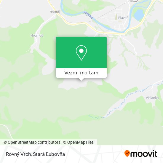 Rovný Vrch mapa