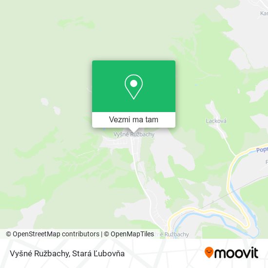 Vyšné Ružbachy mapa