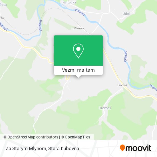 Za Starým Mlynom mapa