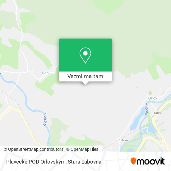 Plavecké POD Orlovským mapa